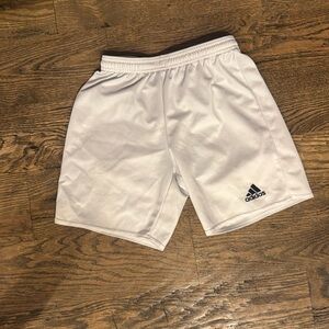 Adidas shorts white youth medium 11-12y